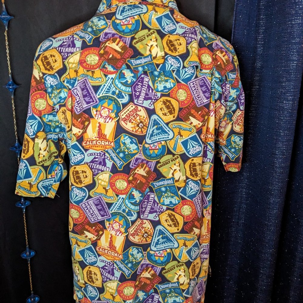 Disney Parks Disneyland Resort Attraction Shirt Retro Camp DCA EUC XL - Picture 5 of 7